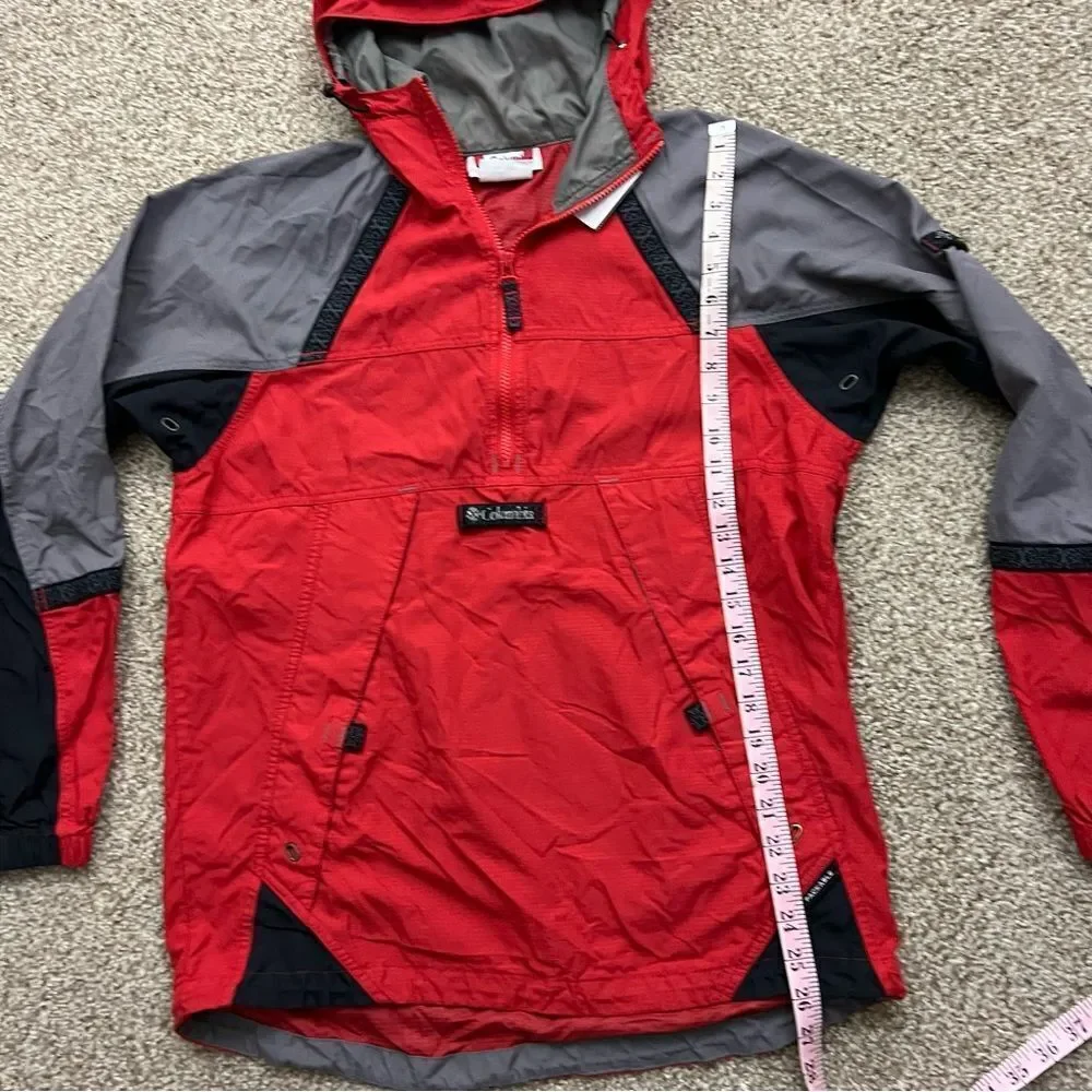 Vintage Columbia Packable Rip Stop Anorak Windbreaker Men's S
